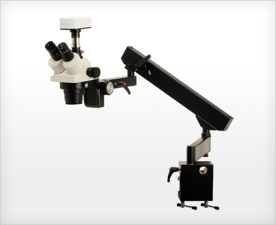 Binocular Zoom Stereo Microscope, Flex Arm Stand - Model 3062FA